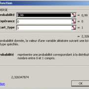 Loi normale inverse excel